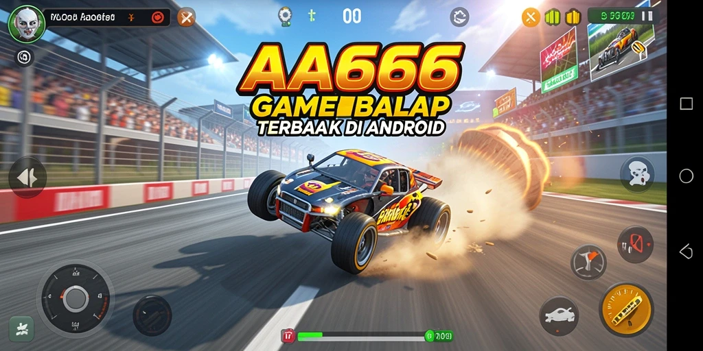 Gameplay balap seru di AA666 dengan grafik menawan.