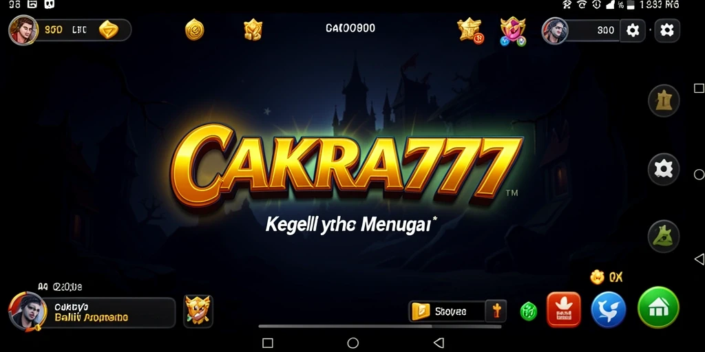 Skrinsut gameplay CAKRA777 menampilkan suasana mencekam yang menantang setiap langkah.
