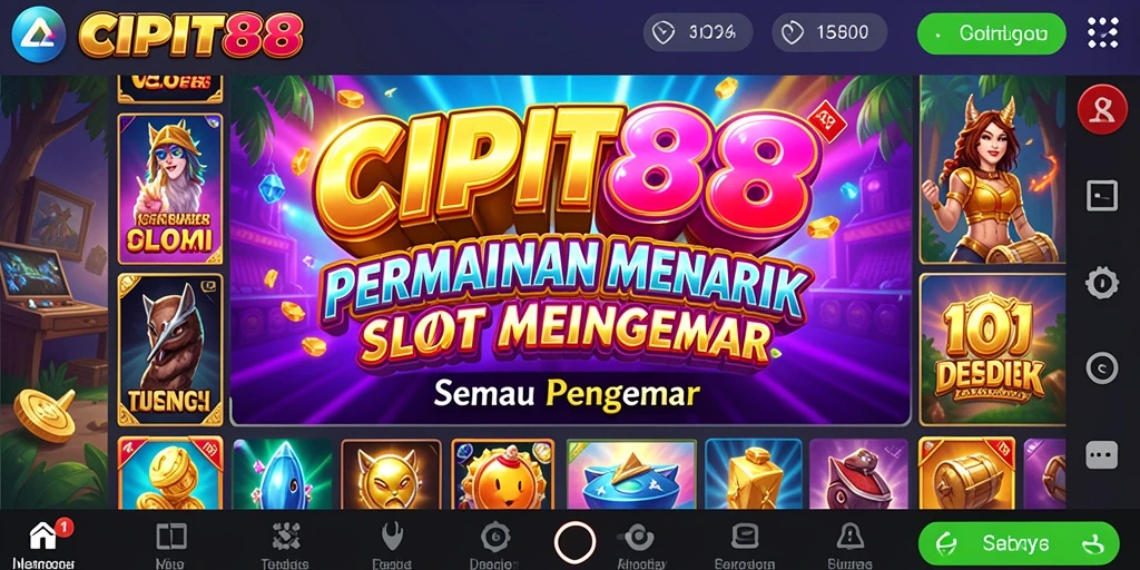 Tampilan menarik dari gameplay Slot di CIPIT88.