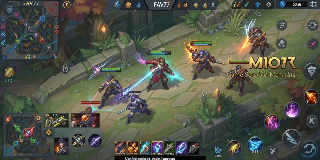 Tampilan seru dalam pertarungan MOBA di FAV77.