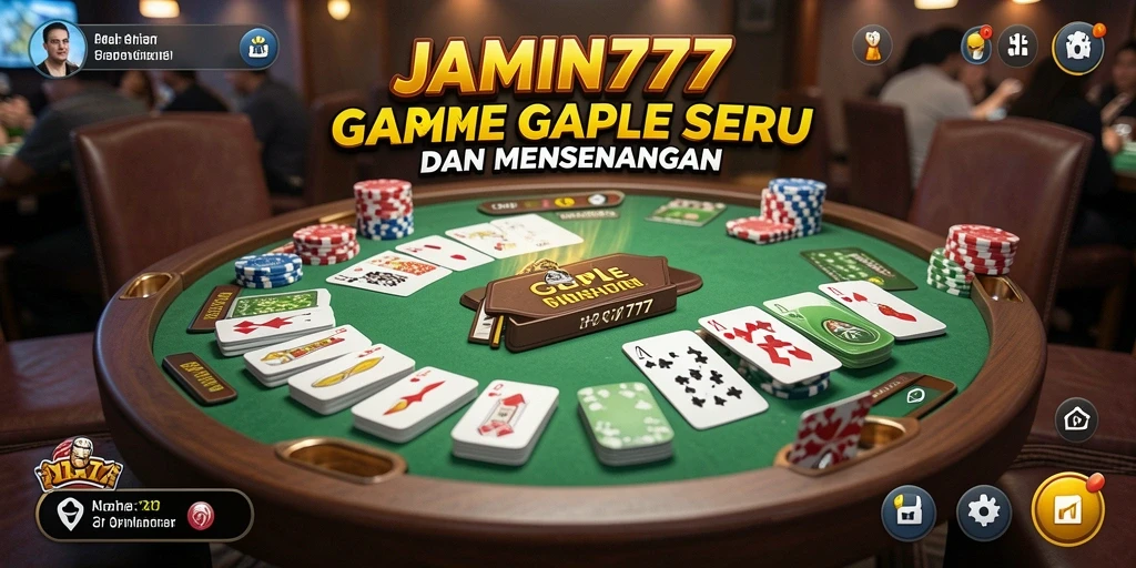 Screenshot menunjukkan serunya bermain Gaple di JAMIN777.