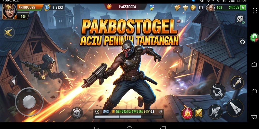 Screenshot gameplay PAKBOSTOGEL yang menampilkan pertarungan aksi mendebarkan.
