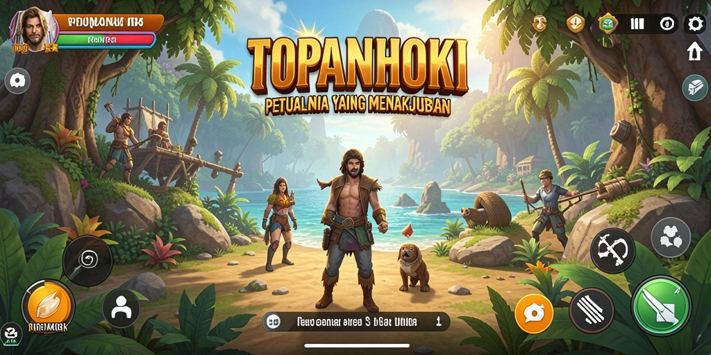 Gameplay TOPANHOKI yang seru dengan grafik menawan.